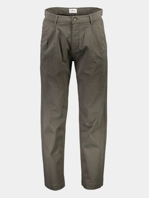 Lindbergh Spodnie materiałowe 30-003108 Zielony Wide Fit