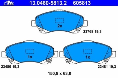 PADS HAMULC. TOYOTA AVENSIS 03-09 Z  