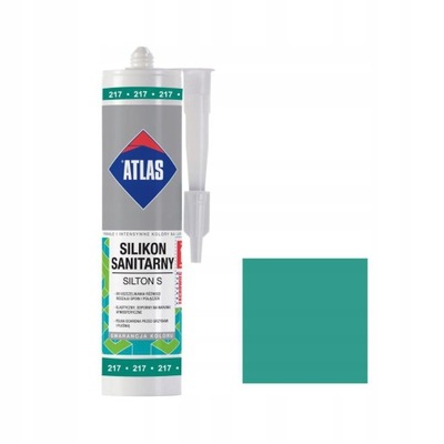 Silikon sanitarny 217 280 ml Szmaragdowy ATLAS