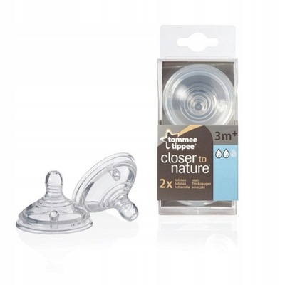 Tommee Tippee smoczek do butelek closer 3m+