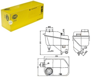 HELLA TANK FLUID RADIATOR 2115000049 A 123  