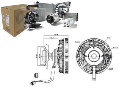 Nissens 86185 зчеплення, вентилятор охолодження фото №1