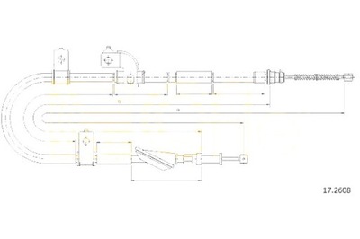 CABLE FRENOS DE MANO SUBARU COFLE  