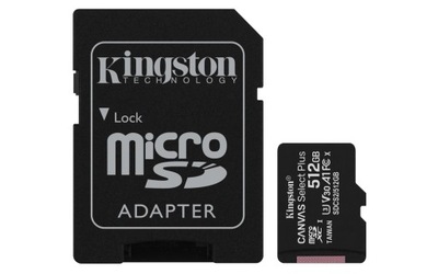 Karta pamięci z adapterem Kingston Canvas Select Plus SDCS2/512GB (512GB; C