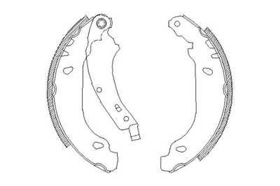 REMSA ZAPATAS DE TAMBOR DE FRENADO REMSA 7701205758 9092 SHU6  