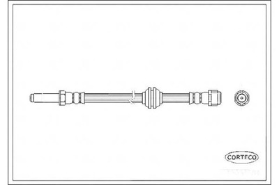 CORTECO CABLE DE FRENADO FLEXIBLES MERCEDES VITO 03-  