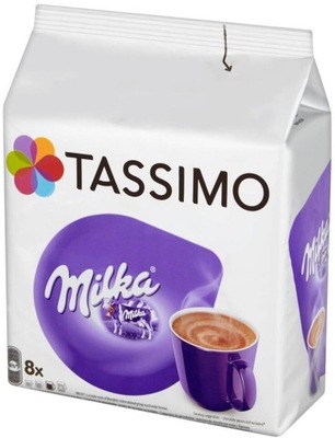 Tassimo Milka Czekolada mleczna gorąca kapsułki napój 8 sztuk hot choco