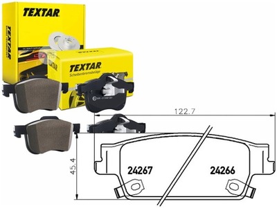 ZAPATAS DE FRENADO CADILLAC PARTE TRASERA SRX 04- TEXTAR  