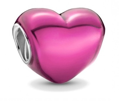 Charms Metaliczne Różowe Serce Pandora 799291C03