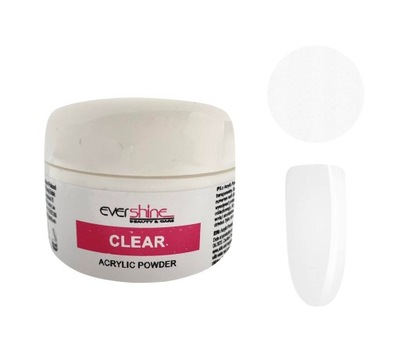 AKRYL PUDER PROSZEK AKRYLOWY DO PRZEDŁUŻANIA PAZNOKCI 15ML CLEAR
