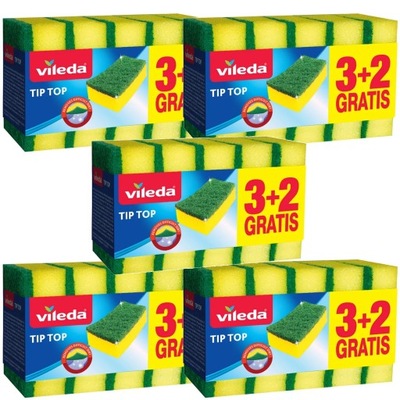 Vileda 5x Zmywaki Gąbki Style 3+2 Myjki kuchenne