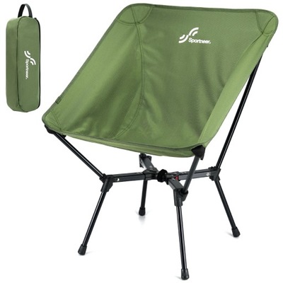 Sportneer Krzesło kempingowe Składane 150 kg Zielone Piknik Podróż