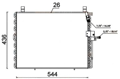 Hella конденсатор радіатор кондиціонера 1248300070 фото №1