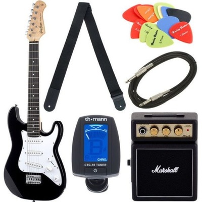 Gitara elektryczna Harley Benton ST-Mini BK Bundle Set