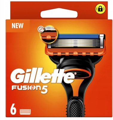 Gillette Fusion5 Wkłady wymienne do maszynek / 6szt.