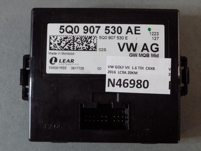 Vw golf vii модуль шлюз 5q0907530ae фото №1