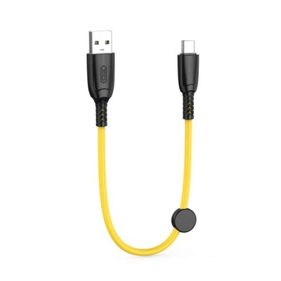 XO kabel NB247 USB - USB-C 0,25 m 6A żółty
