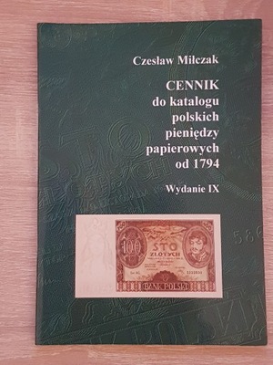 Cennik do katalogu polskich pieniędzy papierowych od 1794 wydanie IX