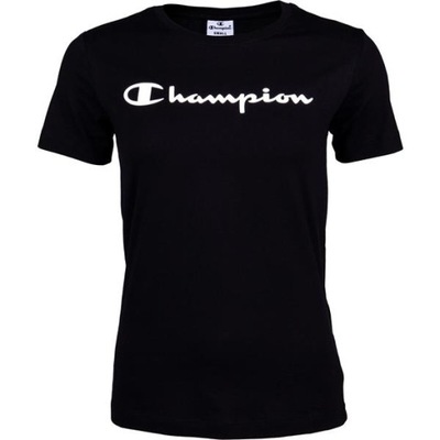 T-shirt Damski Champion 112602KK001 CREWNECK Czarny XS