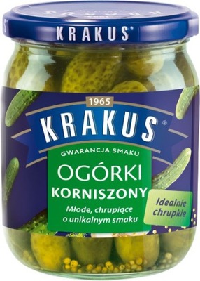 KRAKUS OGÓRKI KORNISZONY 500 G