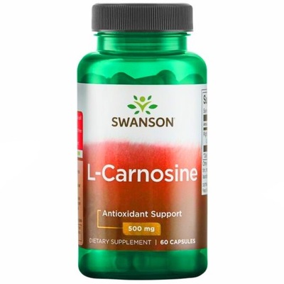 SWANSON L-KARNOZYNA 500mg antyoksydant l-carnosine