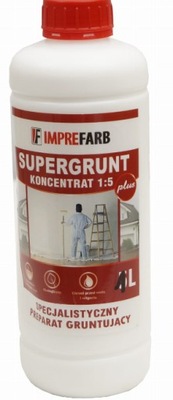 IMPREFARB GRUNT SUPERGRUNT KONCENTRAT 1:5 POD FARBY KLEJE TYNKI 1 L