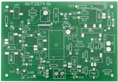 Impulsowy wykrywacz metali, AVT2874 PCB
