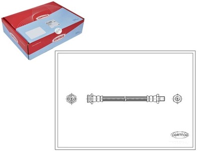 CORTECO ПАТРУБОК ТОРМОЗНОЙ 4621101A41 4621179941 SL