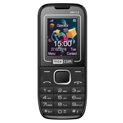 telefon Maxcom MM135 czarno/niebieski