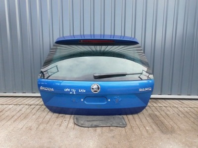 Крышка багажника задняя с стекло тонированная skoda rapid 5jj spaceback 2014r. lf5w оригинал фото №1