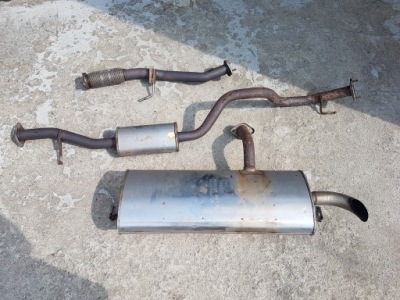 Выхлоп гаситель труба выхлопная qashqai j11 1.2 dig-t фото №1