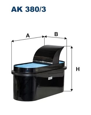 AK380/3 ФІЛЬТР ПОВІТРЯ