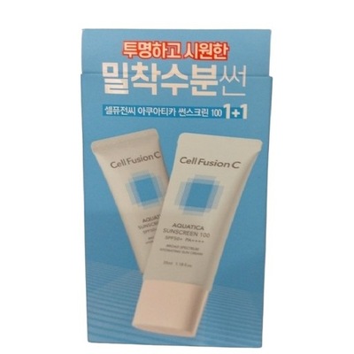 Cell Fusion C Aquatica Sunscreen 100 SPF 50+ Krem do opalania 2 x 35ml