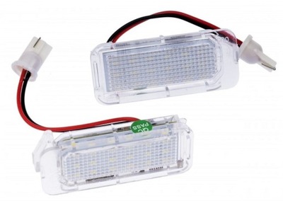 Ліхтарі led підсвітка номерного знака реєстраційний світлодіоди білий 6000k ford фото №1