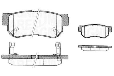 MAGNETI MARELLI КОЛОДКИ ТОРМОЗНЫЕ HYUNDAI GETZ SANTA F? SONATA