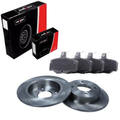 Тормозные диски+ тормозные колодки задняя nissan almera ii n16 2000-06 фото №1