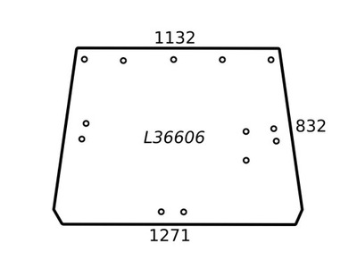 СКЛО ЗЕЛЕНА L 36606 JOHN DEERE L36606