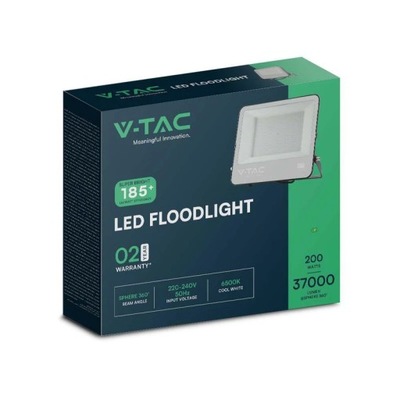 PROJEKTORIUS LED V-TAC 200W 185LM/W JUODAS VT-44205 4000K 37000LM 