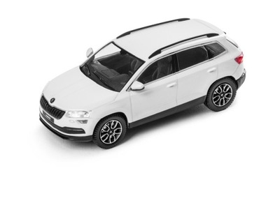 MODELIK 1:43 SAMOCHODU SKODA KAROQ BIAŁY