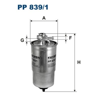 FILTRO COMBUSTIBLES FILTRON PP 839/1  