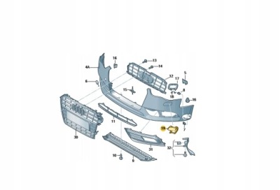 Заглушка розпилювача audi a4 b8 s-line 8k0955275h фото №1
