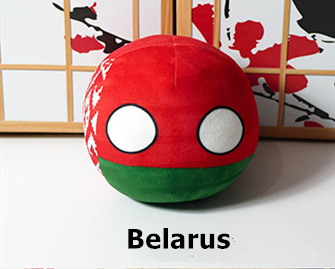 Białoruś 9cm wisiorek 9-20cm Polandball pluszowa l