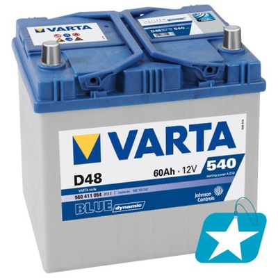 VARTA BLUE DYNAMIC 60AH 540A (D48)