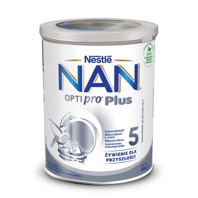 Nestle Nan Optipro Plus na bazie mleka 5 2,5r 800g