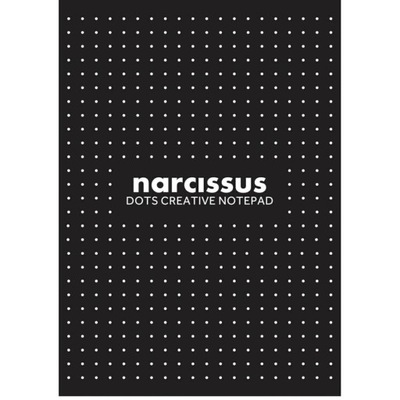 Blok w Kropki A4/60 Narcissus Czarny