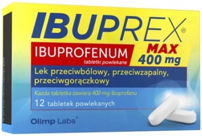 Ibuprex Max PRZECIWBÓLOWY GORĄCZKA 12 tabletek