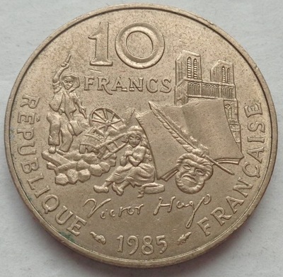FRANCJA - 10 franków - 1985 - Victor Hugo