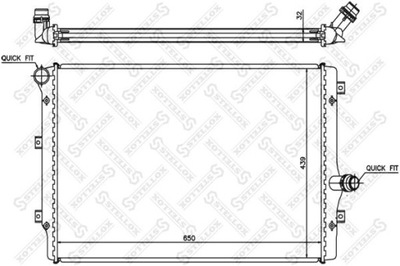 RADUADOR DEL MOTOR SEAT ALTEA 1.6 TDI 09-15  