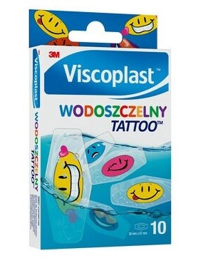 Plastry VISCOPLAST Wodoszczelny Tattoo 10sz
