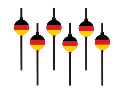 Słomki z zestawu Flagi Państw Flaga Niemiec Niemcy